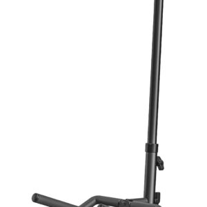 GLEAM Guitar Stand - Adjustable Fit Electric, Classical Guitars and Bass, Load Capacity 20LB, Accessories, Folding Type Black (CG-4)