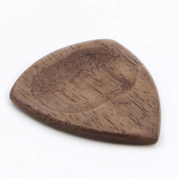 Engraved Personalized Wood Guitar Picks Box, Guitar Shaped Plectrum Container with 3 Pcs Standard Picks (To Son from Mom) - Image 2