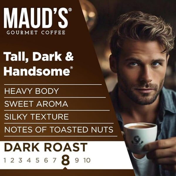 Maud's Dark Roast Coffee Pods, 100ct, Recyclable Single Serve Pods – 100% Arabica Coffee, Compatible with Keurig K Cups Maker - Image 3