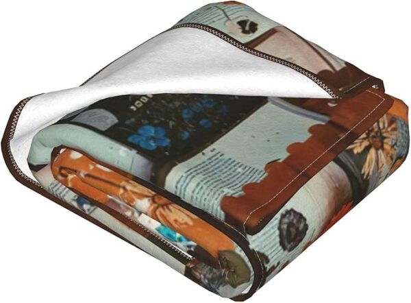 Guitar Music Blanket Guitar Decor Inspirational Throw Blanket Gifts for Girls Boys Guitar Lover Winter Bedding Super Warm Soft Plush Lightweight Fleece Flannel Blanket for Kids Adults Women 50"X40" - Image 4