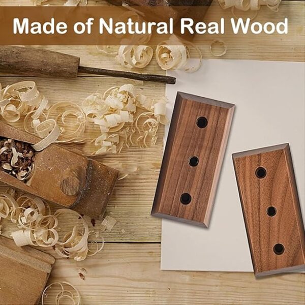 Guitar Wall Mount 4 Pack Guitar Hanger with Rotatable Soft Guitar Wall Hangers for All Size Guitars U-Shaped Guitar Hook for Acoustic, Electric Guitar, Ukulele, Bass, Black Walnut - Image 2