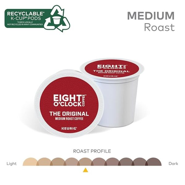 Eight O'Clock Coffee The Original, Keurig Single Serve K-Cup Pods, Medium Roast, 72 Count (6 Packs of 12) - Image 4