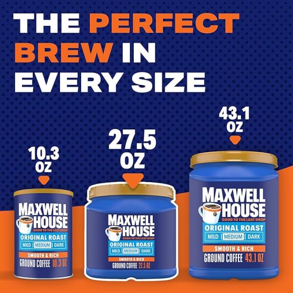 Maxwell House 27.5oz Ground Coffee Medium Original Roast - Image 6