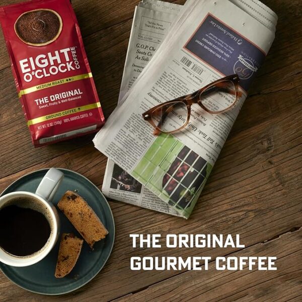Eight O'Clock Coffee Caramel Macchiato Ground Coffee, Medium Roast, 11 Ounce (Pack of 1) - Caramel, Creamy, Smooth - Image 2