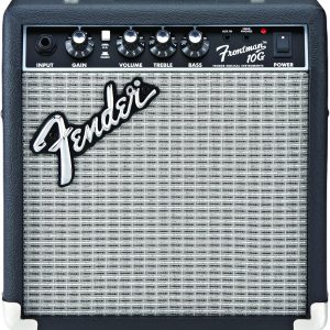 Fender Frontman 10G Electric Guitar Amplifier, 10-Watt Amp, Black/Silver